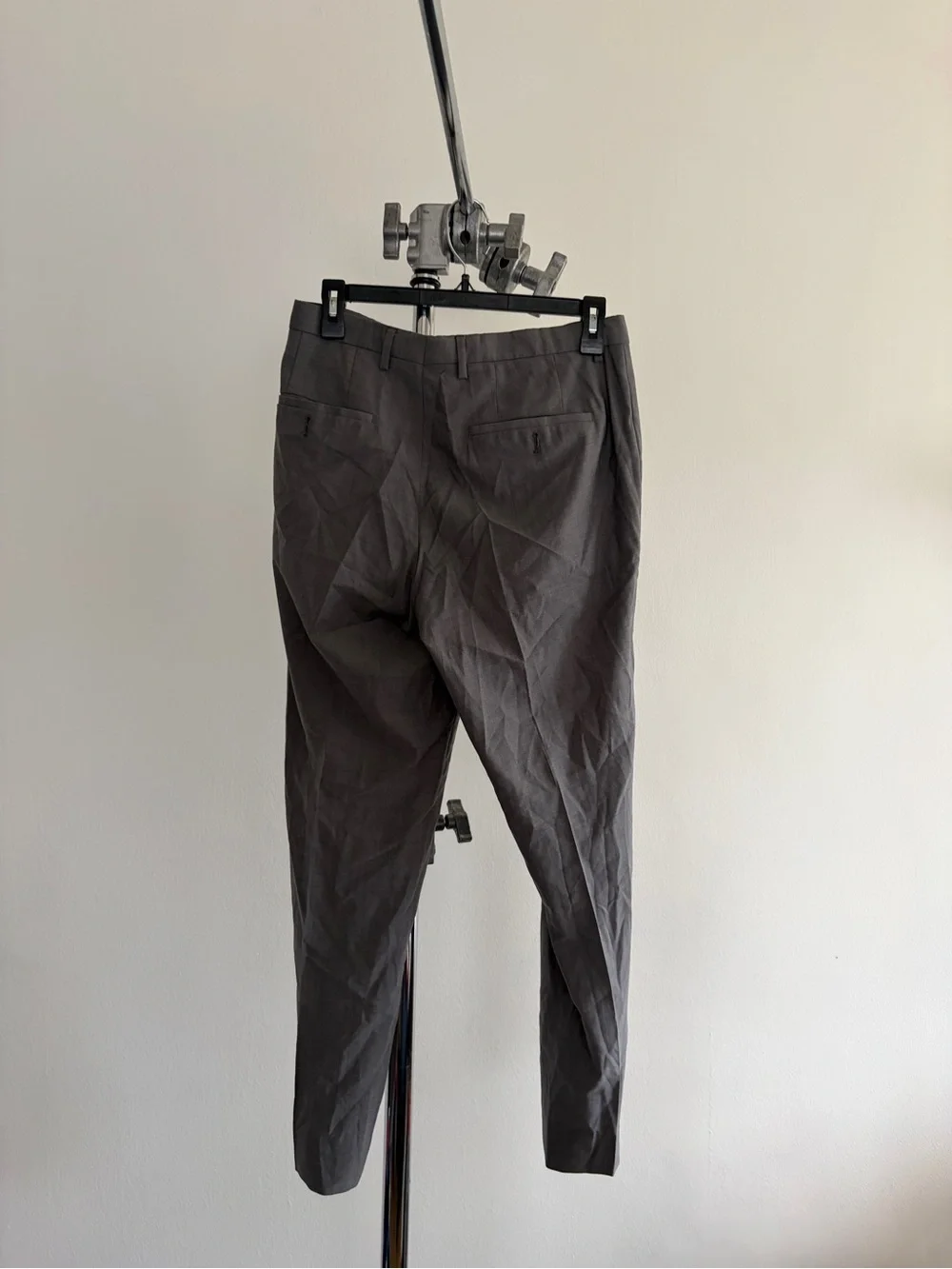 Hugo Boss Men's Charcoal Dress Trousers